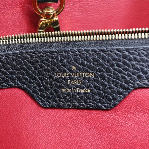 Louis Vuitton Capucines MM Taurillon Leather Satchel Bag Black - Picture 12 of 12